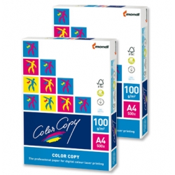 Papier satynowany gruby A4 - 100g - ryza 500 ark.